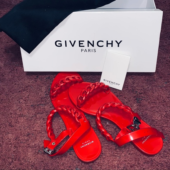 Givenchy Jelly Chain-Link Flat Sandals - Picture 6 of 10